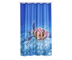 RIDDER 4009300 Duschvorhang Textil ca. 180 x 200 cm, Turtle