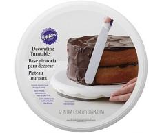 Wilton Drehteller Basis, Kunststoff, Weiß, 30.48 x 30.48 x 3.3 cm