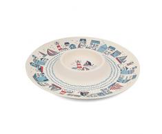 Cambridge CM06378 Schale für Chips und Dips aus em, Plymouth-Motiv, Chip & Dip Tray