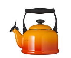 Le Creuset Wasserkessel, Füllmenge: 2,1 l, Emaillierter Stahl/Phenolgriffe, Tradition, Ofenrot