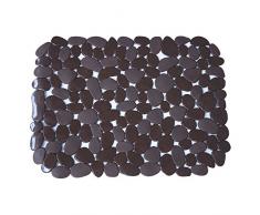 MSV Pebbles PVC Spülbeckenmatte, Schokolade