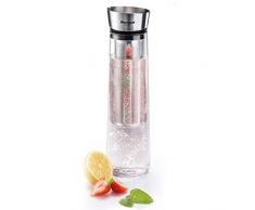 Westmark Wasserkaraffe mit Infuser/Fruchteinsatz, Füllvolumen: 1 Liter, Glas, Mit Edelstahldeckel, 62952260