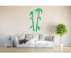 INDIGOS 4051095037125 Wandtattoo w332 Bambus Gras Wandauskleber in 3 GrÃ¶Ãen, 120 x 68 cm, grÃ¼n