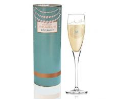 RITZENHOFF Pearls Edition Proseccoglas von Burkhard Neie, aus Kristallglas, 160 ml, mit edlen Roségoldanteilen