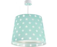 Dalber Stars Kinder Hängelampe Sterne Grün, Plastik, E27, 60 W, 33 x 33 x 25 cm