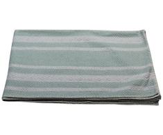 David Fussenegger Bali Wohndecke Streifen, Baumwoll-Mischgewebe, Mint, 200 x 150 cm