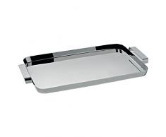 Alessi TAU Tablett, rechteckig mit Griffen aus Edelstahl