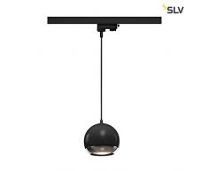 SLV Hängeleuchte LIGHT EYE 150 für 3-Phasen-Stromschiene | Dimmbare Deckenleuchte, Hängelampe, Pendelleuchte für Wohnzimmer, Bar, Esszimmer | Runde Decken-Lampe, Kugel-Design (GU10 ES111, EEK E-A++)