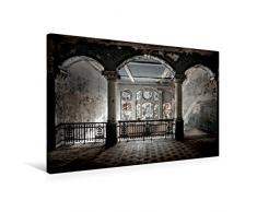 Calvendo Premium Textil-Leinwand 75 cm x 50 cm quer,Beelitz - Eingangshalle der HeilstÃ¤tte in Deutschland | Wandbild, Bild auf Keilrahmen, Fertigbild auf Glanz von Oliver Jerneizig Orte Orte