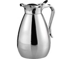 Esmeyer Isolierkanne Palace 0,6l aus Edelstahl, edelstahlfarben, 15.2 x 15.2 x 24 cm