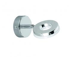 Reality Leuchten Wand-/Deckenspot 1x 4 W SMD-LED inklusive, Durchmesser 9 cm, Höhe 15,5 cm, chrom R82411106