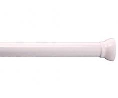 Spirella Teleskop Duschstange Duschvorhangstange, Teleskopstange Magic Verstellbereich 125-220 cm, Ã21mm, Edelstahl - zum kleben oder Bohren