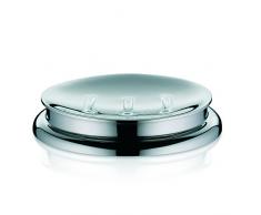 kela Seifenschale Faber aus Edelstahl in Silber, 12 x 12 x 2 cm