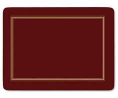 Pimpernel Klassisch Burgund und Gold Tischsets - 6 Stück