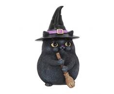 Nemesis Now Dekofigur, Schwarze Katze, Kunstharz, 16 cm, Einheitsgröße