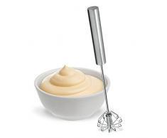 Metaltex 132930010 Quirl Schneebesen Milchschäumer mit Dreh Automatik