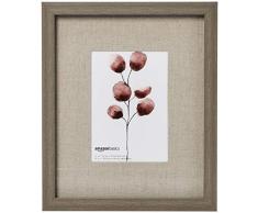 AmazonBasics Bilderrahmen Holz, Galerie-Stil, 23 x 28 cm für Bilder mit einer Größe von 13 x 18 cm, Scheunenholz, 2 Stück