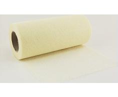 25 m x 20 cm Creme Sizoflor Vlies Tischband Tischläufer