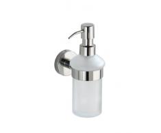 WENKO 20208100 Seifenspender Bosio Shine, Flüssigseifen-Spender, Spülmittel-Spender Fassungsvermögen: 0,2 l, Edelstahl rostfrei, 7 x 18 x 11 cm, Glänzend