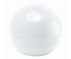 Spirella Kosmetikorganizer Bowl Beauty Aufbewahrungsbox für Make up und Schmuck mit 3 Fächern 16x14cm Weiß