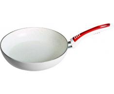 Bialetti 0GWPA028 Himalaya Pfanne mit marmorierter Antihaftbeschichtung Petrablanca, ø 28 cm