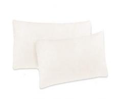 NatureMark Doppelpack Jersey Kissenbezug Gr. 40 x 145 cm für Seitenschläferkissen Kissenbezüge in 14, 100% Baumwolle (Natur)