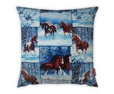 Bonamaison Dekorativ Kissenhülle, Kissenbezug, Zierkissenbezug, Wohnkultur, Für Sofa, Kaffeestube, Größe: 45X45 cm - Entworfen und hergestellt in der Türkei