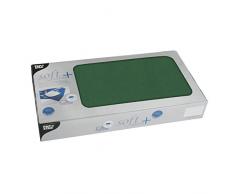 Papstar, 20 Mitteldecken, stoffähnlich, Vlies soft selection plus 80 cm x 80 cm dunkelgrün, #84920