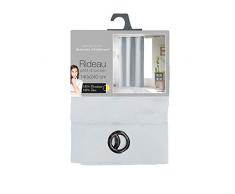 Douceur dIntérieur - 1605153, Vorhang Mit Osen, 140 X 240 cm, Occult, Verdunkelungsvorhang Unifarben, Weiss