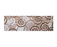 LifeStyle-Mat Designer Fussmatte Haustür – Fussmatten rutschfest und waschbar – Schmutzfangmatte/Fussabstreifer – BRAUN 50x150cm