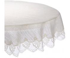 Plauener Spitze by Modespitze 3086L_14_120 Tischdecke Nizza L, Größe 120 cm, rund