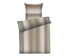 Dyckhoff 3088272200 Kira Weichfrottierbettwäsche RV 155/220cm und 80/80 cm Kissen, beige