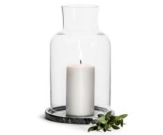 Sagaform Winter Windlicht, Glas, Transparent, 21.5 x 21.5 x 13 cm