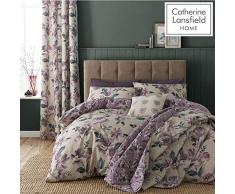 Catherine Lansfield Painted Blumen, Pflaume, Pflaume, Einzelbett