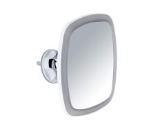 WENKO LED Kosmetik-Wandspiegel Nurri - beleuchteter Kosmetikspiegel, Spiegelfläche: 14 x 17.5 cm, 17 x 20.5 x 11 cm, Weiß