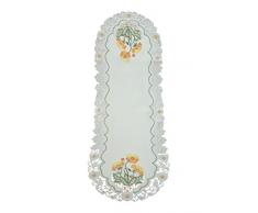 Bellanda Tischläufer, Polyester, weiß, 110 x 40 x 0.5 cm