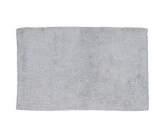 kela Badematte Ladessa 100x60cm aus Baumwolle in hellgrau, 60 x 100 x 0.8 cm