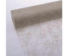 Deko AS GmbH Sizoflor Tischband walnuss 20 cm Rolle 25 Meter - 60-200-25-039