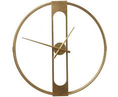 Kare Wanduhr Clip Gold, 60cm, One Size