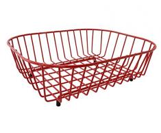 Delfinware Abtropfgestell mit Oval Spüle Abtropfgestell in rot 2947rd