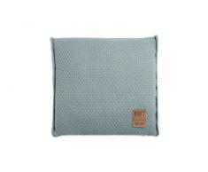 Knit Factory 091209 Dekokissen Strickkissen Jesse mit FÃ¼llung, 50 x 50 cm, Stone grÃ¼n