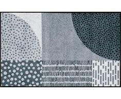 wash+dry Fußmatte Montos, 75x120 cm, innen und außen, waschbar, grau