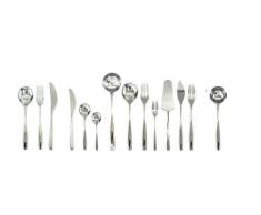 Mepra 102622113S Tigre Besteck-Set, 113 Teile, Besteck, Silber