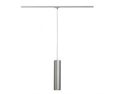 SLV Enola_B Pendelleuchte, PD-1, GU10, maximal 50 W, inklusive 1P-Adapter, silbergrau/schwarz 143964