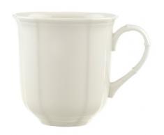 Villeroy & Boch Manoir Kaffeebecher, 300 ml, Höhe: 9 cm, Premium Porzellan, Weiß