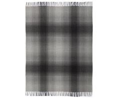 biederlack Britta Decke, Wolle, Grau Kohle, A Queensize, 170 x 130 cm