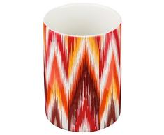 Möve+ Ikat Zahnbürstenhalter Ø7,5x10,5cm, red