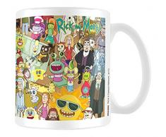 Cartoon Network MG24860 Rick and Morty Characters Coffee Mug Kaffeetassen, porzellan, Mehrfarbig