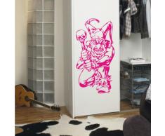 INDIGOS 4052166159562 Wandtattoo w903 Restwelligkeit Clowns Wandaufkleber 96 x 49 cm, rosa