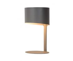 Lucide KNULLE - Tischlampe - Ø 15 cm - E14 - Grau
